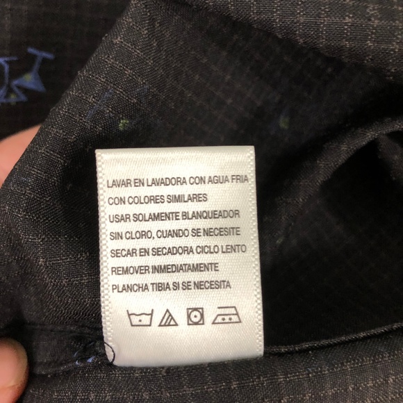 Haggar Black Martini Print Short Sleeve Shirt - Picture 8 of 8